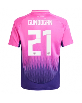 Germania Ilkay Gundogan #21 Maglia Gara Trasferta Repliche Europei 2024